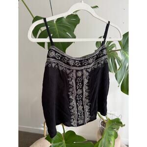 shyanne black beaded tank top | sz medium